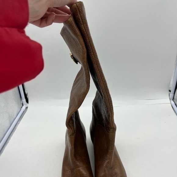 Steven By Steve Madden Women’s Inntense Brown Genuine Cognac Leather Boots - Picture 9 of 14